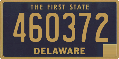 DE license plate 460372