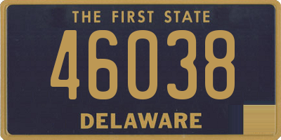 DE license plate 46038