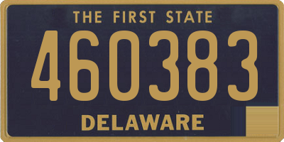 DE license plate 460383