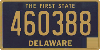 DE license plate 460388