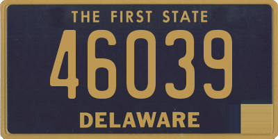 DE license plate 46039