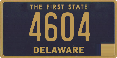 DE license plate 4604