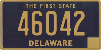 DE license plate 46042