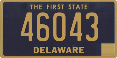DE license plate 46043