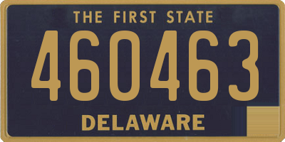 DE license plate 460463