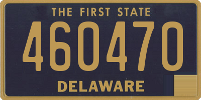DE license plate 460470