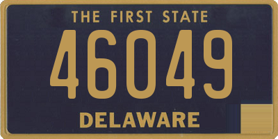 DE license plate 46049