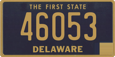 DE license plate 46053