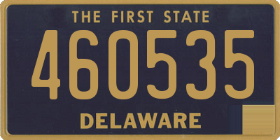 DE license plate 460535