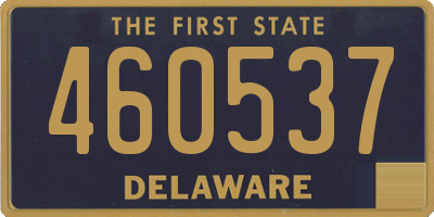 DE license plate 460537