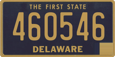 DE license plate 460546