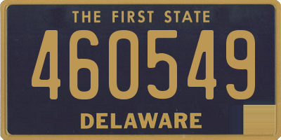 DE license plate 460549