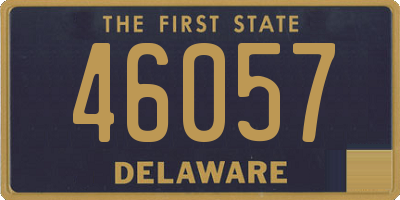 DE license plate 46057