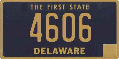 DE license plate 4606