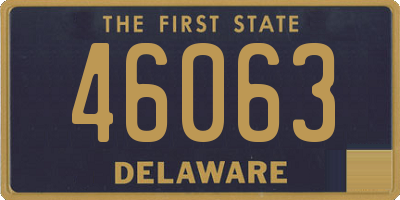 DE license plate 46063