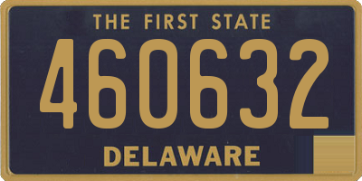 DE license plate 460632