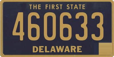 DE license plate 460633