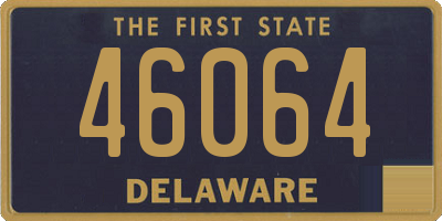 DE license plate 46064