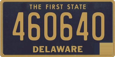 DE license plate 460640