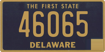 DE license plate 46065