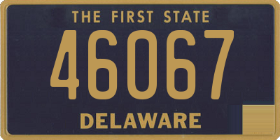 DE license plate 46067