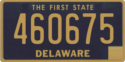 DE license plate 460675