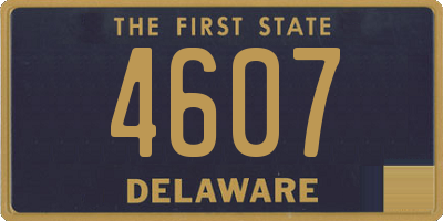 DE license plate 4607