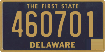 DE license plate 460701