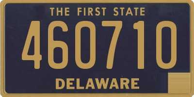 DE license plate 460710