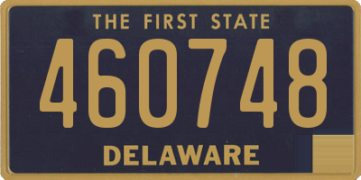 DE license plate 460748