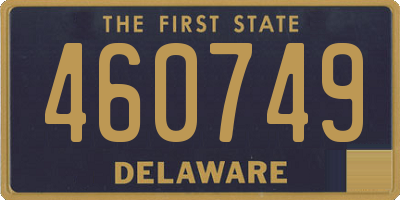 DE license plate 460749