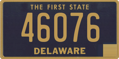 DE license plate 46076