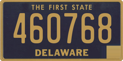 DE license plate 460768