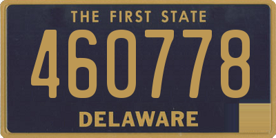 DE license plate 460778
