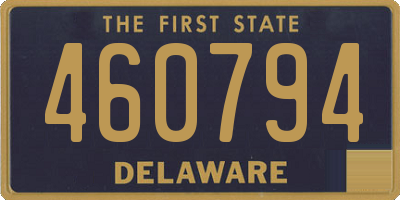 DE license plate 460794