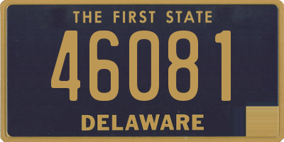 DE license plate 46081