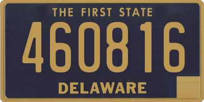 DE license plate 460816