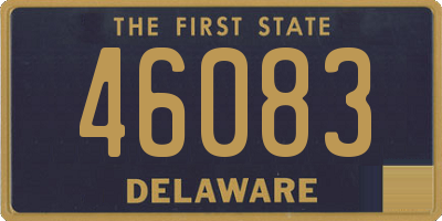 DE license plate 46083