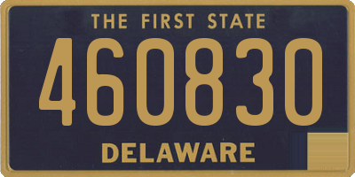 DE license plate 460830