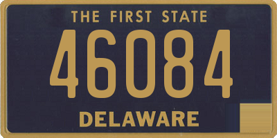 DE license plate 46084