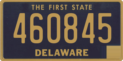 DE license plate 460845