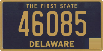 DE license plate 46085