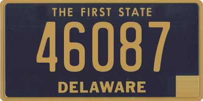DE license plate 46087
