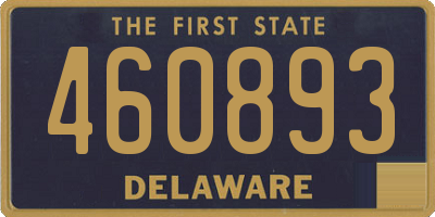 DE license plate 460893