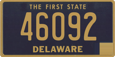 DE license plate 46092