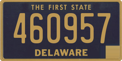 DE license plate 460957