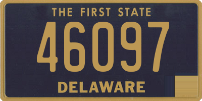 DE license plate 46097