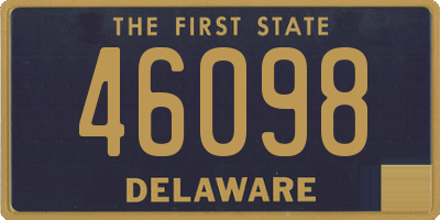 DE license plate 46098