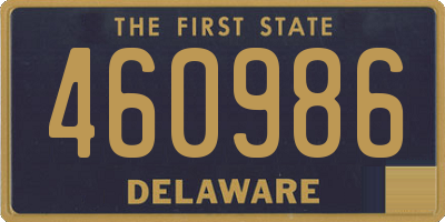 DE license plate 460986