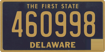 DE license plate 460998